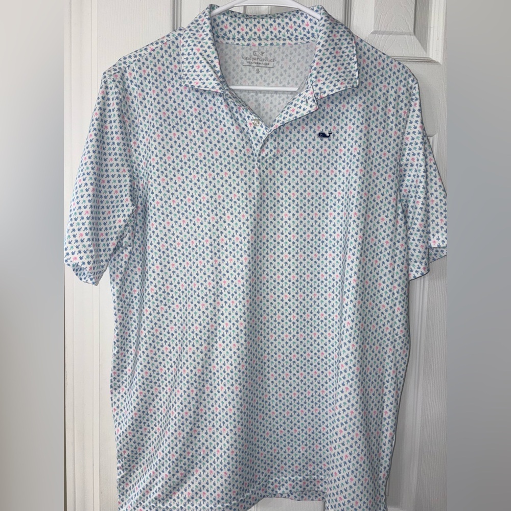 Vineyard Vines Multicolor Patterned Polo